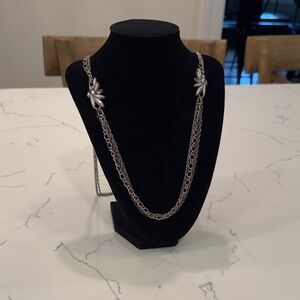 LOFT silver multi-strand necklace